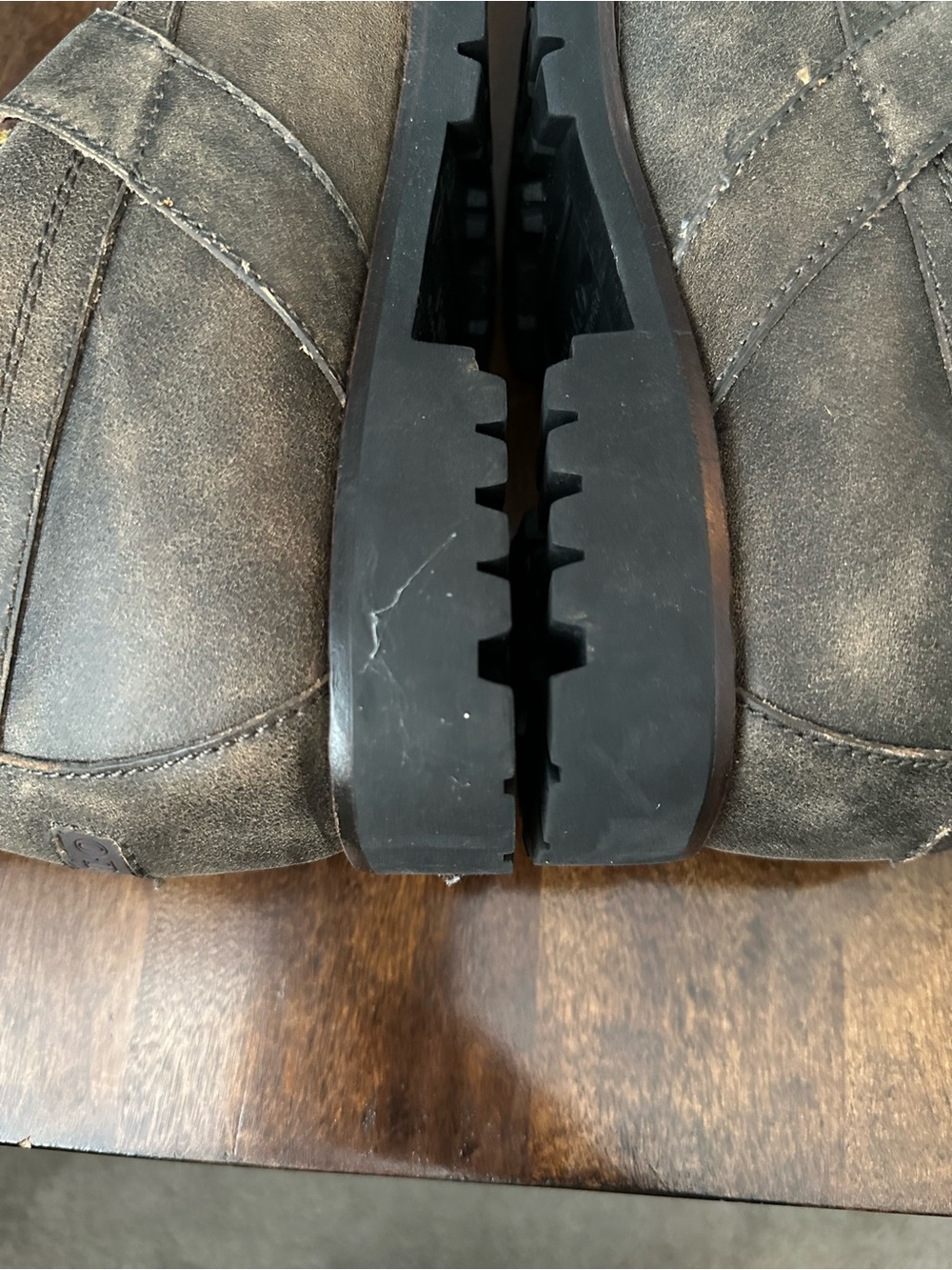 Polo Ralph Lauren Rare Ranger-S RL Air Div Boots Leather Shearling Brown 8.5D - Picture 7 of 11